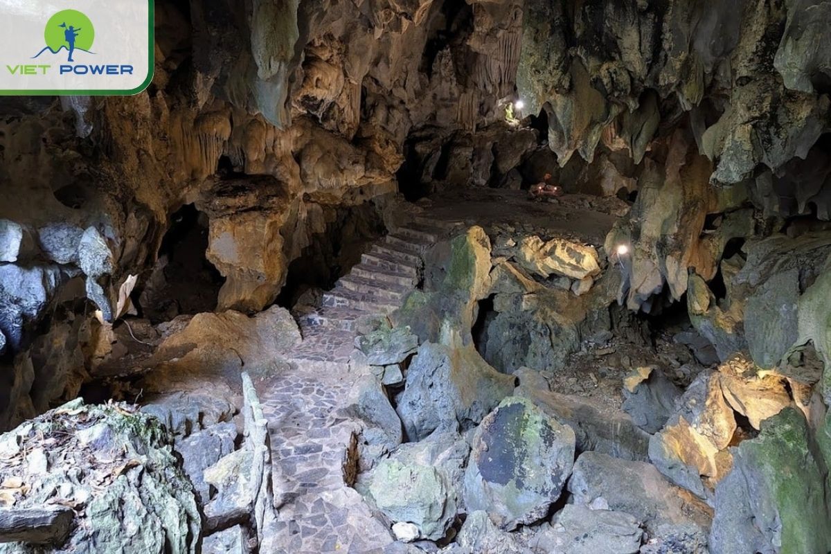 Karst cave system in kien giang area
