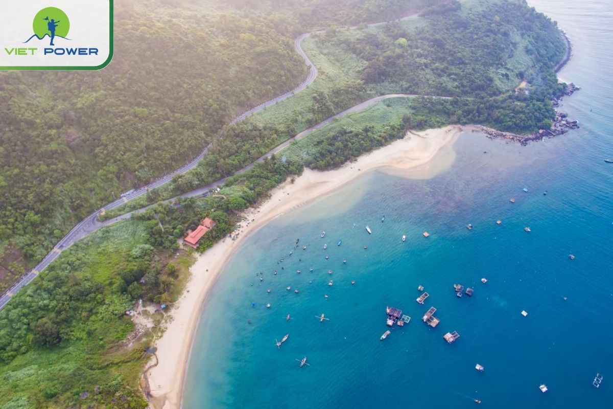 Mushroom-Shaped Coastline Framing Son Tra Peninsula