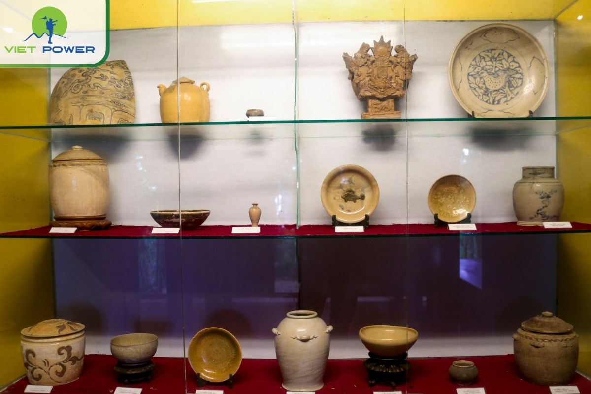 Antiquities on display at the Dong Dinh Museum