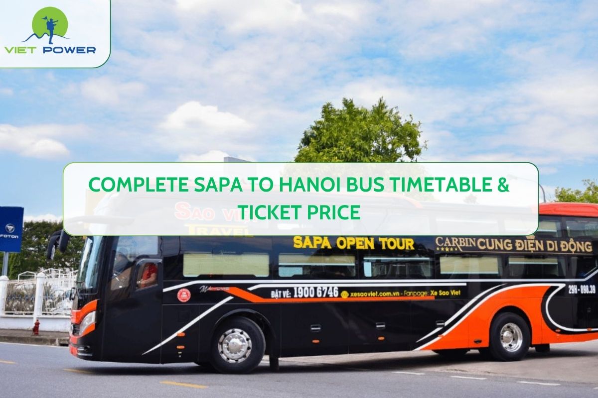 Complete Sapa to Hanoi Bus Timetable & Ticket Price