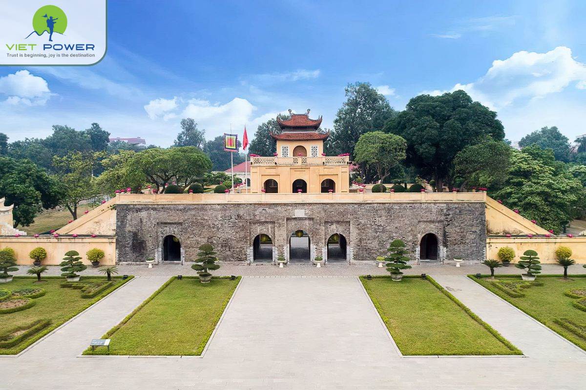 Aerial view of the Imperial Citadel of Thang Long