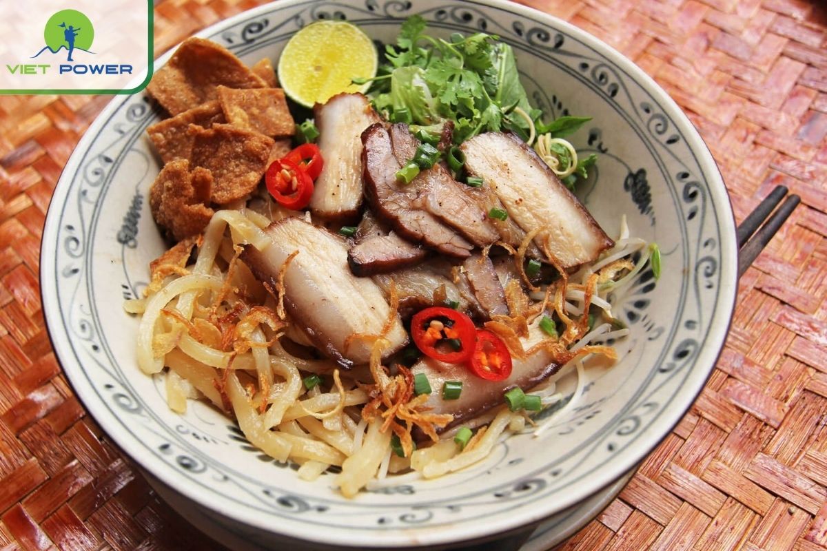 Cao Lau is a unique dish in Da Nang street food, with its chewy noodles and rich flavors, offering a true taste of Central Vietnam.
