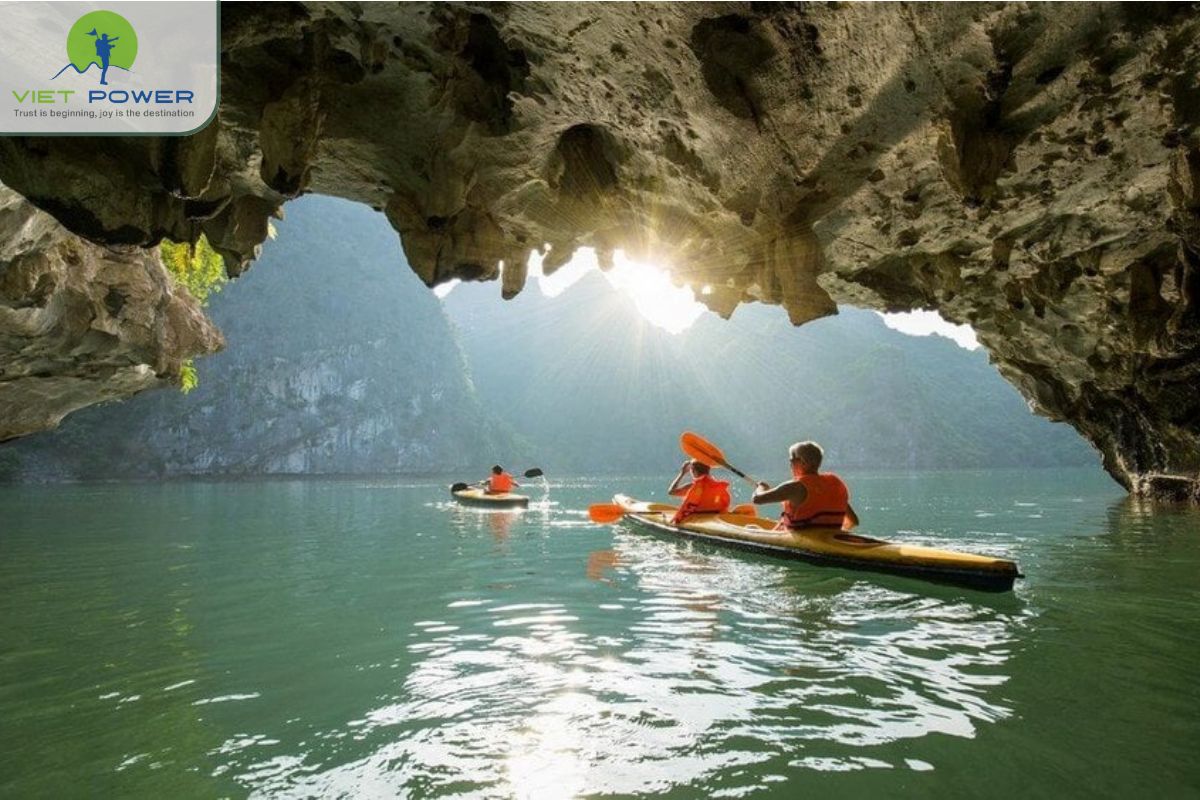 Kayaking in Ha Long Bay