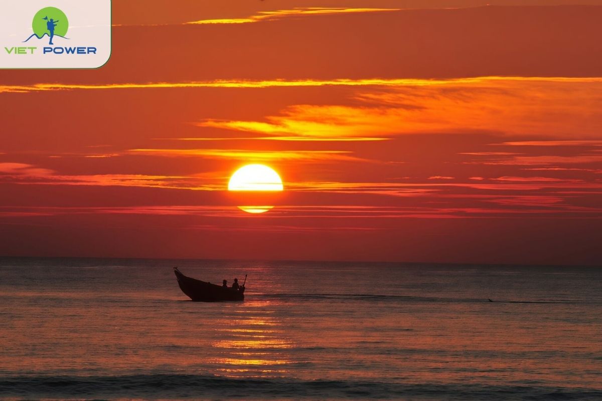 My Khe Beach in warm afternoon tones