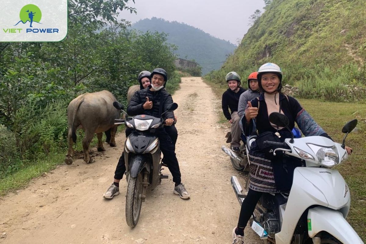 By Local Motorbike Taxi