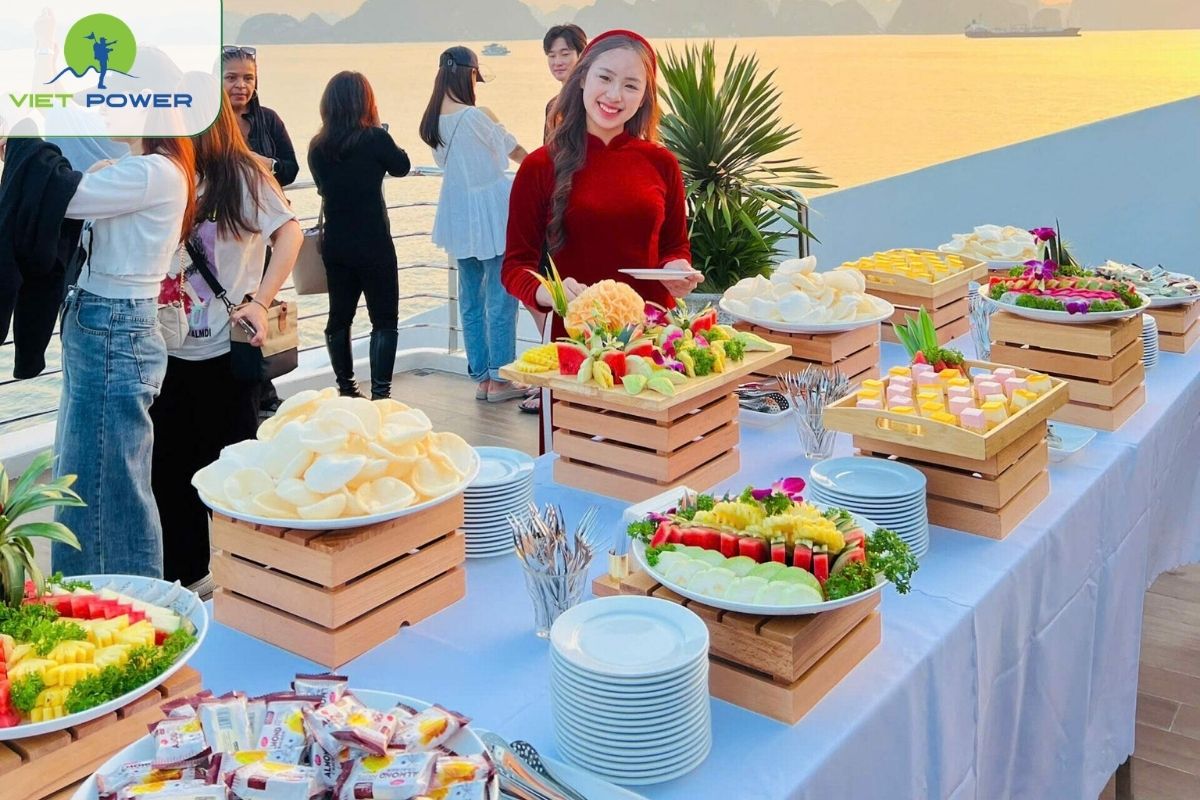 Afternoon tea on board