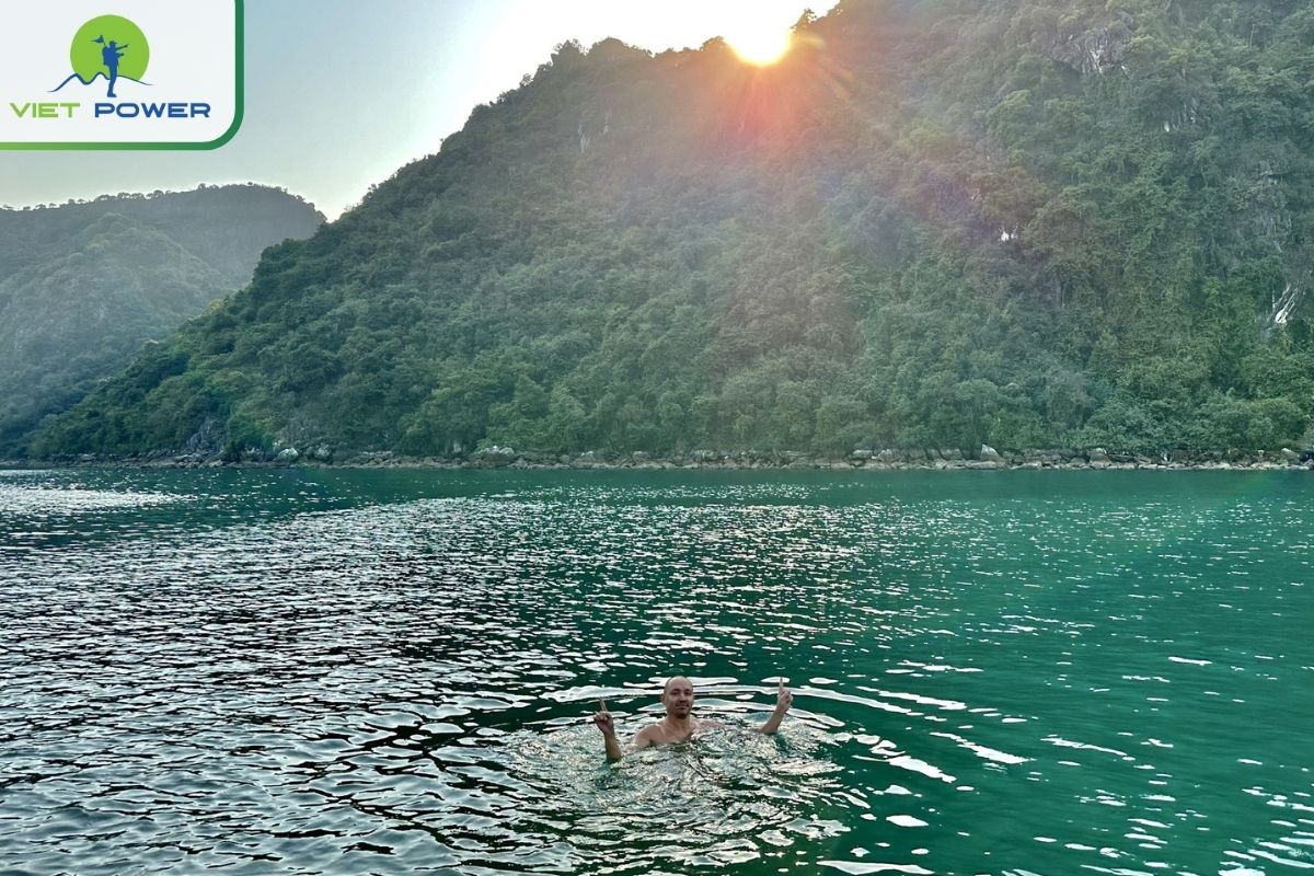 Swim in the calm waters of Tra Bau area