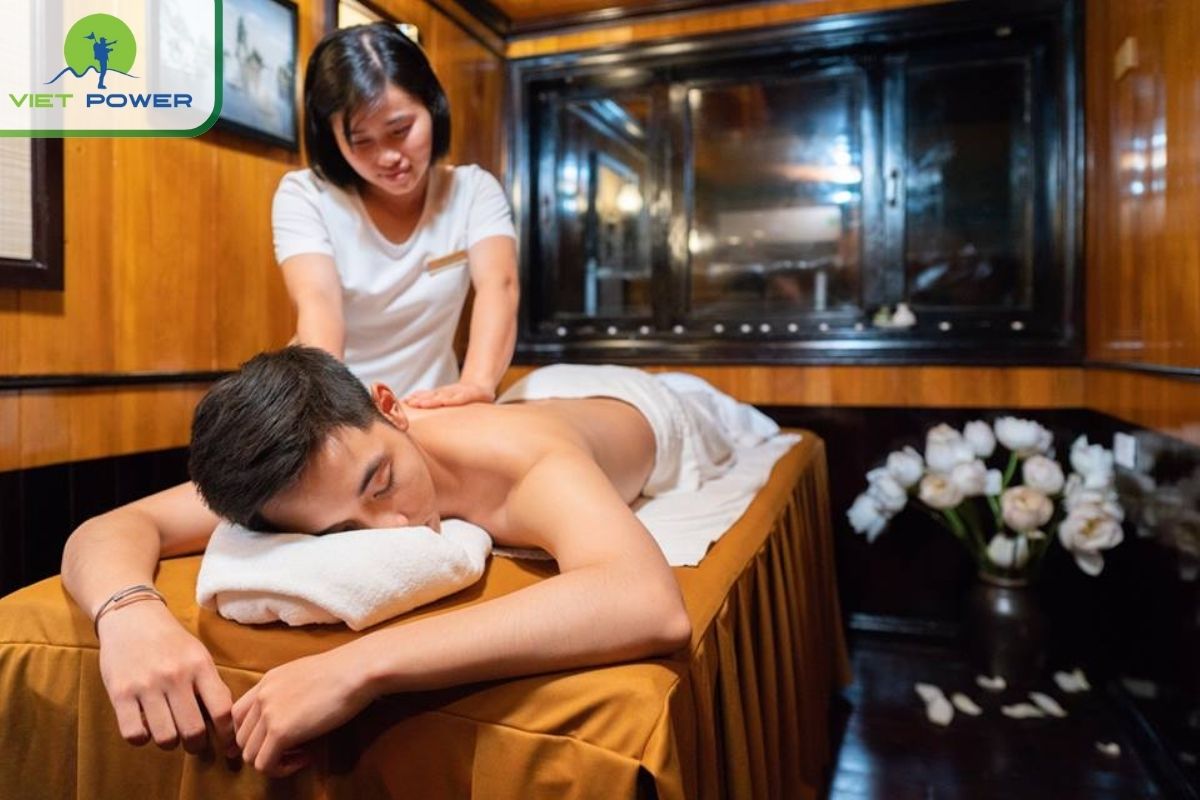 Guests can enjoy spa services in the evening