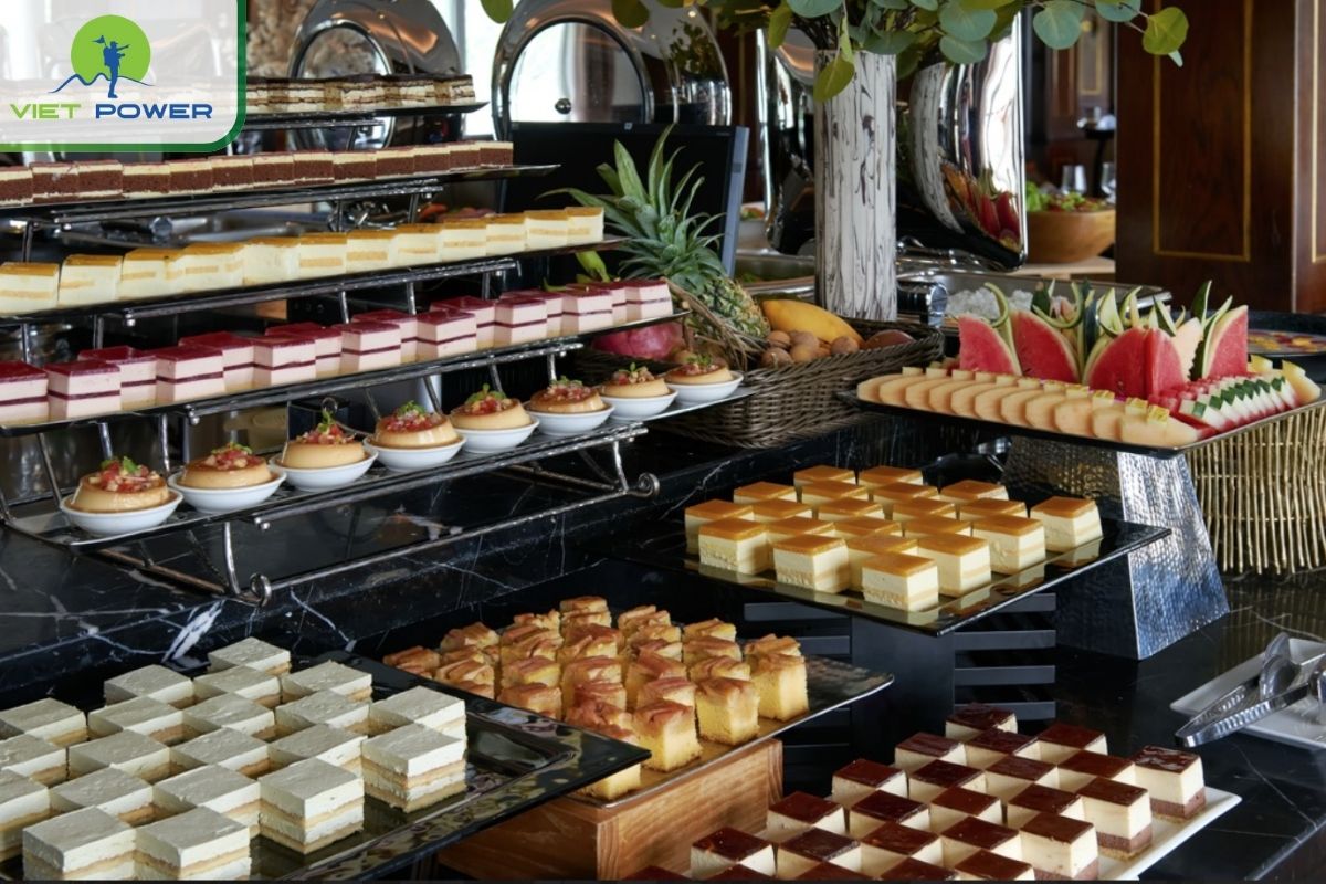 International breakfast buffet