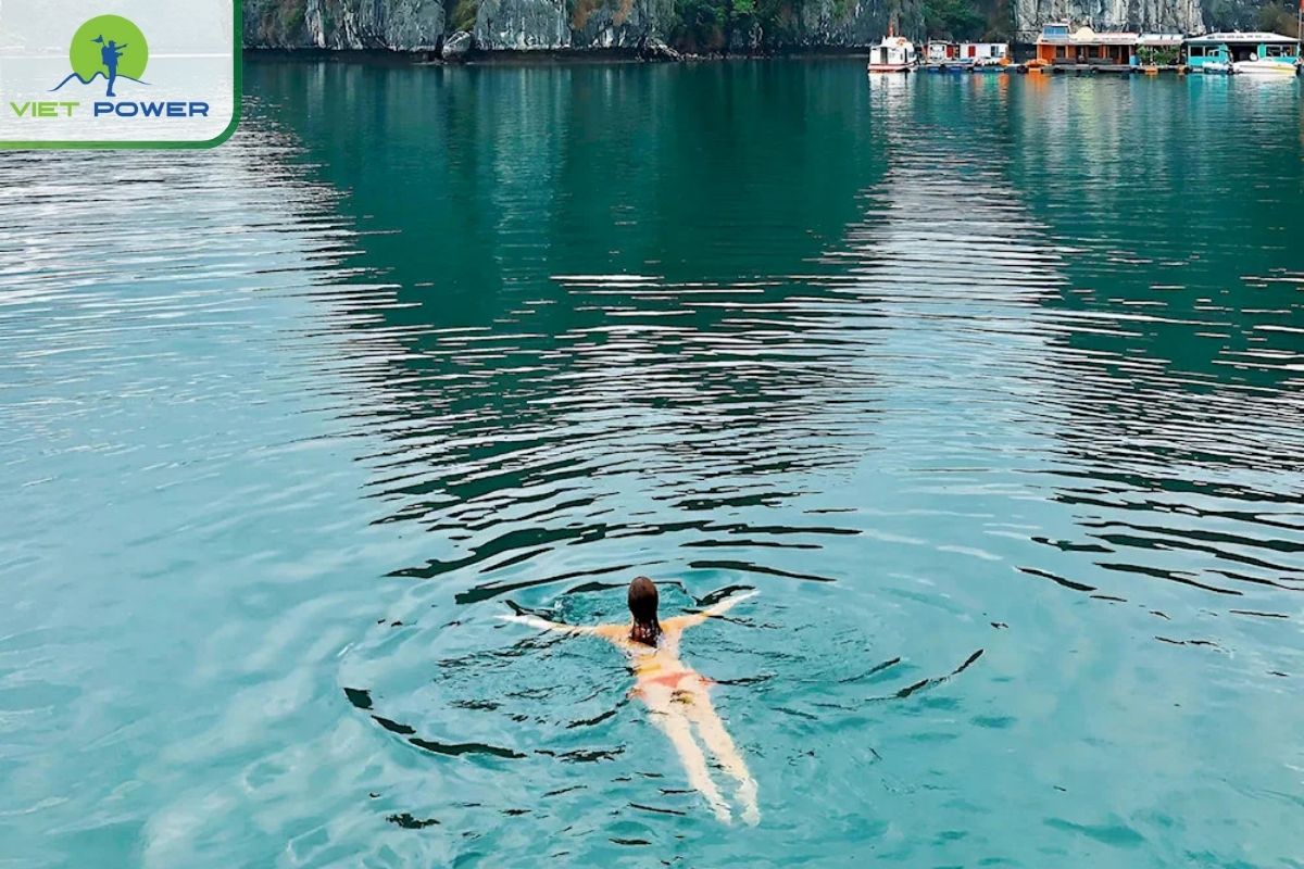 Swimming in the Emerald Bay Waters