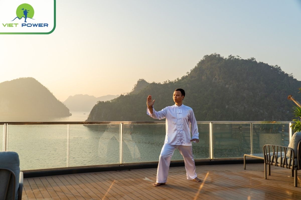Tai Chi on the sundeck