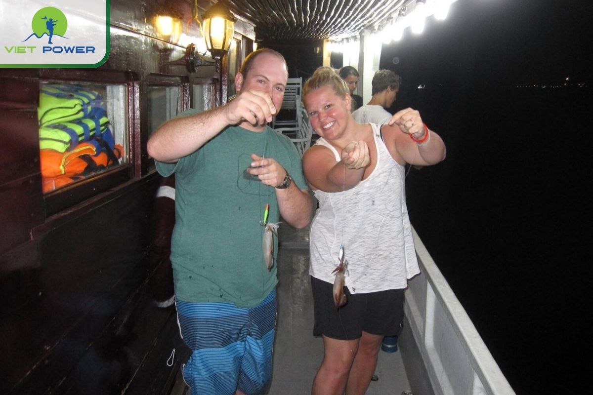 Squid Fishing at Night