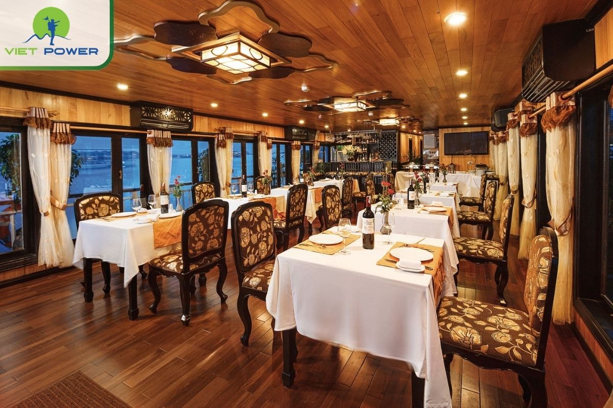 The onboard restaurant