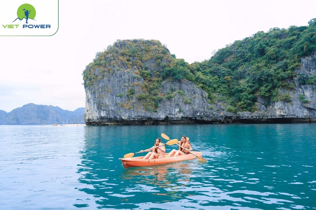 Kayaking at Ba Trai Dao Beach,