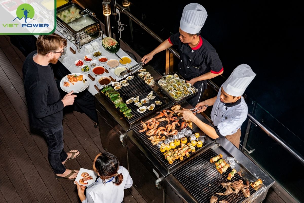 BBQ dinner cruise by the pool