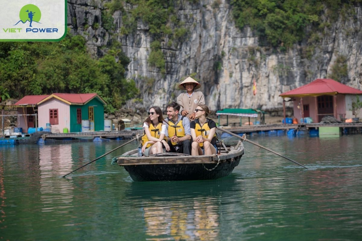 Explore the Vung Vieng fishing village by bamboo boat