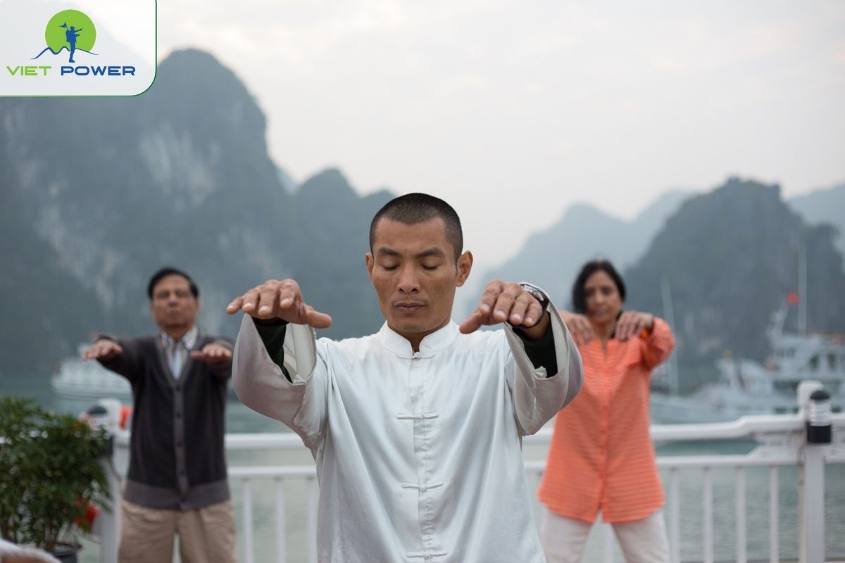 Tai Chi session at sunrise