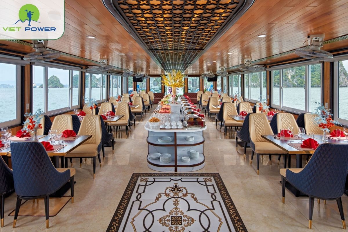 The onboard restaurant