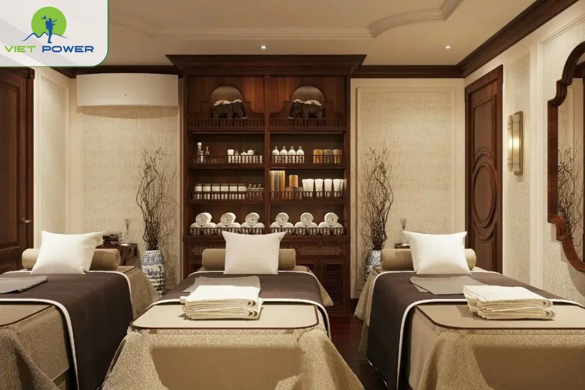 The onsite spa and massage center