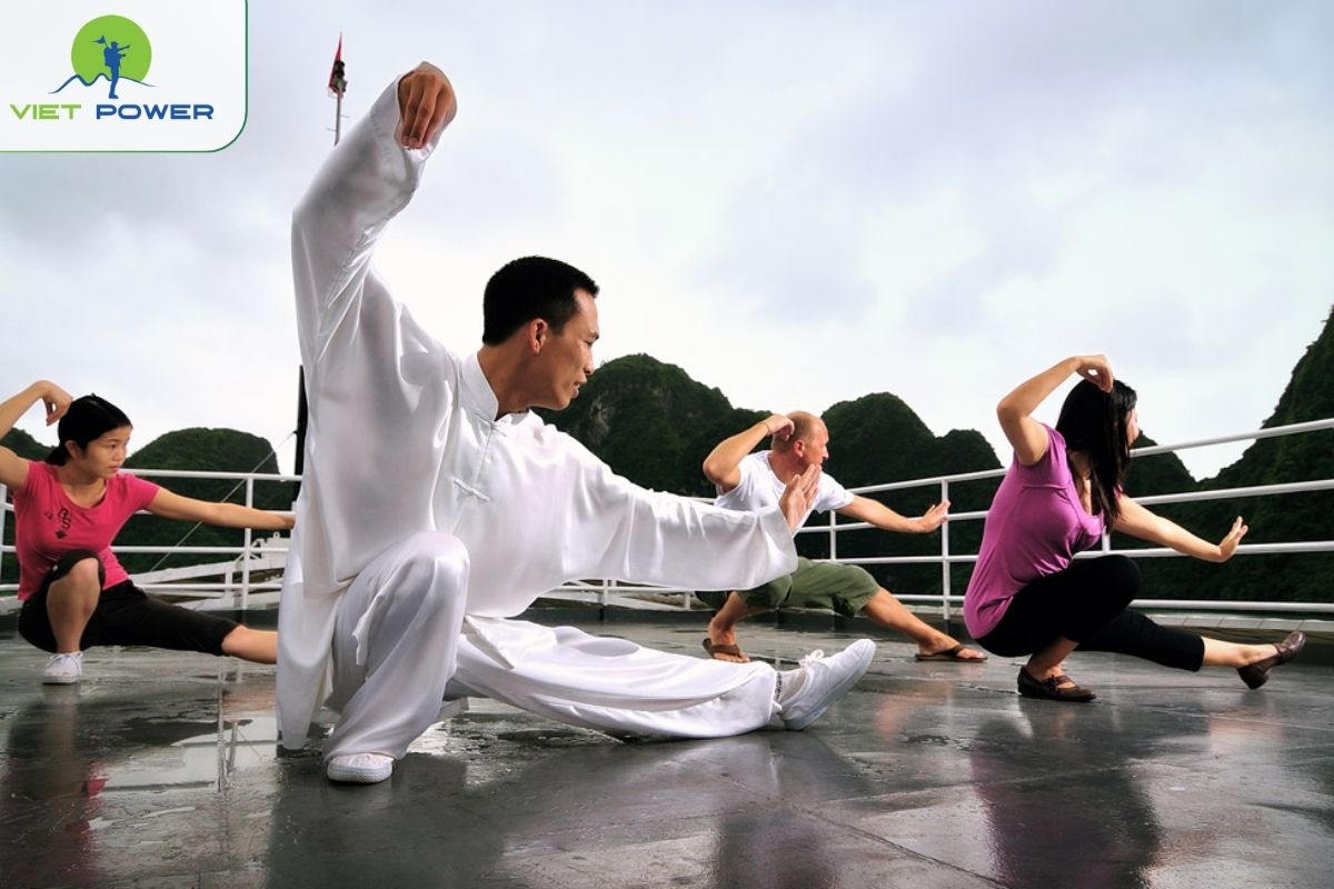 Tai Chi on the sundeck