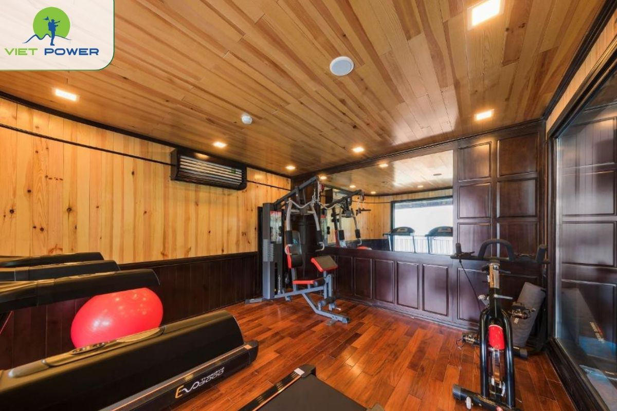 Fully equipped gym open 24/24