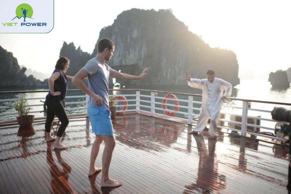Tai Chi on the sundeck