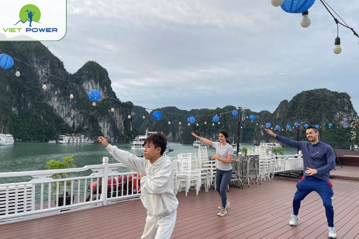 Tai Chi on the sundeck