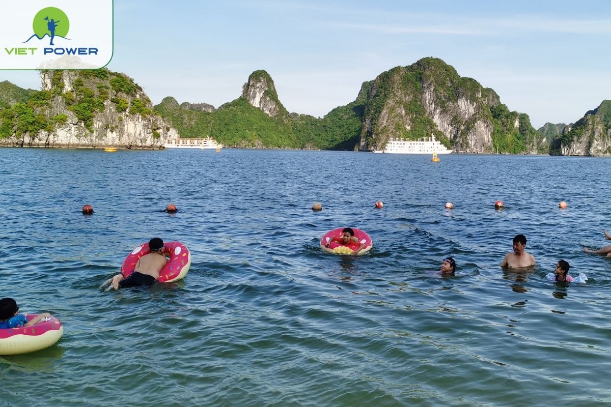 Swimming  at Titov Island